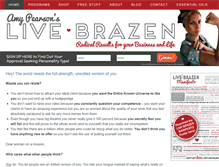 Tablet Screenshot of livebrazen.com